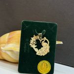 پلاک لیزری طرح گل و طاووس
